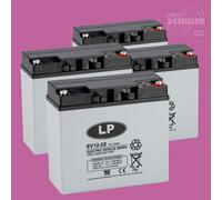 4 St. 12V 22Ah Akkus Batterien f. Nitro Motors Eco Toronto S8 Graffiti 1000W 48V