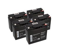 Akkusatz 60V 23Ah statt 20Ah für ECONELLO Dreirad- und Vierradmobile 5x 12V 23Ah AGM Akku