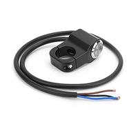 AKLOSIPY Motorrad-Lenkerschalter Universal ON OFF Scheinwerfer Nebelscheinwerfersteuerung 22 Mm Reset-Sperre (Rotlicht)