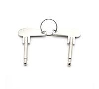 AKLOSIPY Traktor-Vintage-Bagger-LKW-Zündschlossschlüssel, 2 Stück, Silberner Metallschlüssel für das Zündschloss