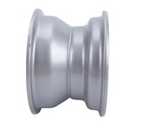 Akozon 16x8-7 ATV-Felge, 3 Löcher, 7 Zoll, Stahl-Ersatzfelge für Quad-Go-Kart-UTV-Offroad-Reifen, Langlebige Radnabe (SILVER)