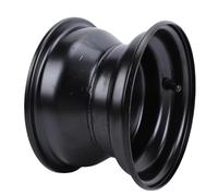 Akozon 16x8-7 ATV-Felge, 3 Löcher, 7 Zoll, Stahl-Ersatzfelge für Quad-Go-Kart-UTV-Offroad-Reifen, Langlebige Radnabe (BLACK)