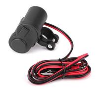 Akozon 1X 12V Motorrad USB Ladegerät mit Zigarettenanzünder für Telefon Glf