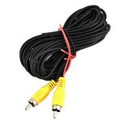 Akozon 6M Rückfahrkamera-Videokabel, Schwarz, Stecker auf Buchse, 3-Pin, Outdoor, für Fahrzeug-Infotainmentsystem und Aftermarket-Headunit