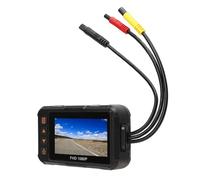 Akozon Host, Motorrad-Dash-Recorder, Loop-Aufnahme, G-Sensor, Parküberwachung, wasserdichte Action-Kamera, 3 Zoll, 1080P, Vorne, Hinten, Video, Fahren