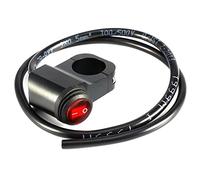 Akozon Wasserdichte LED Lichtschalter Aluminiumlegierung 12 V 16A Motorrad Lenker Scheinwerfer Nebelscheinwerfer Ein Aus Schalter für Motorrad Roller