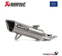 Akrapovic-Auspuff aus genehmigtem Titan Slip-On fr Yamaha Tricity 300 2020