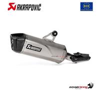 Akrapovic Auspuff Slip-On Titan für BMW R 1250 GS /Adventure Endschalldämpfer silber Edelstahl