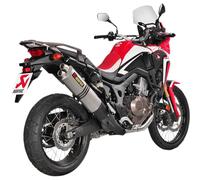 Akrapovic Auspuff Slip-On Titan für CRF 1000 Africa Twin/Adv Endschalldämpfer silber Edelstahl