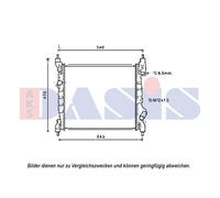 AKS DASIS Kühler, Motorkühlung für CHEVROLET 510156N