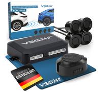 VSG® Einparkhilfe mit einem akustischen Signalgeber und inklusive 4 Sensoren in schwarz für hinten