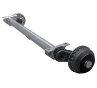 AL-KO Achse gebremst 1000 kg 1200 mm 4x100 für PKW-Anhänger Transporter
