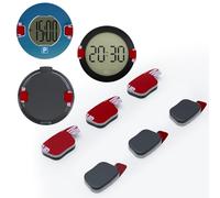 ALAFLY [6 Stück] Ersatz Metallplättchen Klebepads für OOONO P-DISC 3/NO4/NO3/NO2/NO1/CO-Driver NO2, Jederzeit Demontierbar für Parkscheibe Magnetplatte für Windschutzscheibe