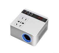 Alanmoship Kfz-Wechselrichter, 150 W, 12 V auf 110 V, AC-Adapter mit USB-Port-Buchse für Laptop, Handy, Kamera, Aufladen, Reisen, Camping, Outdoor, schwarz, ABS (weiß), 1 Stück