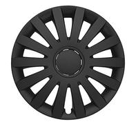 Albrecht 15 Zoll Radkappen schwarz matt für Stahlfelgen - Wind Radzierblenden aus hochwertigem Kunststoff - Langlebige Radblenden in originaler Albrecht Verpackung - Made in EU