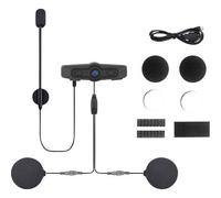 Albrecht BPA 400 Bluetooth Motorrad Headset zum Hören von Musik, Telefonieren und für Navi-Ansagen vom Smartphone, Gegensprechanlage 15540