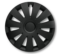 Albrecht 16 Zoll Radkappen schwarz für Stahlfelgen - Strike Radzierblenden aus hochwertigem Kunststoff - Langlebige Radblenden in originaler Albrecht Verpackung - Made in EU