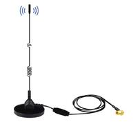 Midland MAG31 DAB+ Magnetfußantenne + Verstärker Band III, 3m Kabel + SMB-Stecker DAB+ Magnetfußant, Walkie-Talkie, Schwarz