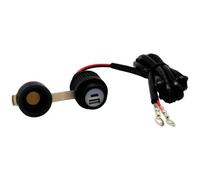 Albrecht Motorrad Duo USB C Steckdose QC3.0 12-24 Volt Belastbarkeit Strom max.=2 A Doppel-USB Steckdose zum Einbau an einem Motorrad 12 V