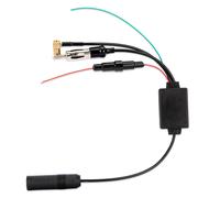 alca® Antennenverstärker DAB+ FM/AM Auto Universell Hohe Verstärkung 12V Geringes Rauschen Autoradio Splitter für