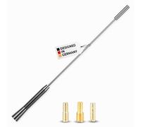 alca® Autoantenne AM FM DAB+ Auto Dachantenne Marder-Stopp Universal 27 cm schwarz Metall Set M4 M5 M6 Adapter Kfz Antenne Mast Mardersicher