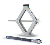 Alca Scherenwagenheber 436600, mit Ratsche, Hubhöhe 104-380 mm, Tragkraft 1,5t