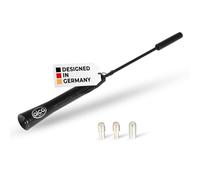 alca® Dachantenne kurz Universal Ersatzstab Aluminium Auto Autoantenne Radio AM/FM/DAB+ schwarz M4 M5 M6 Gewinde Antenne für Autoradio Dach