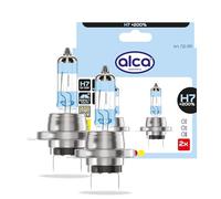 alca® Halogenlampe H7 Set, 200% mehr Licht mit 12 V 55 W | 2 Stk. Fahrzeuglampen, Leuchtmittel haben den Sockel Px26d