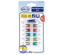 alca® Kfz Mini-Sicherungen 5 A - 30 A; 10 St. Blister Auto Sicherungen 10er Set Standard Stecksicherungen Flachsicherungen Motorrad Wohnwagen
