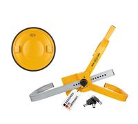 alca® Radkralle, mit Diebstahlschutz-Set, für 16-19 Zoll | Wegfahrsperre mit Sicherheitslevel 4, Parkkralle inkl. Schutzabdeckung für Auto, SUV, Van und Wohnwagen