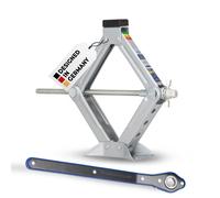 Alca Scherenwagenheber 436600, mit Ratsche, Hubhöhe 104-380 mm, Tragkraft 1,5t