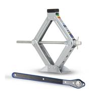 Alca Scherenwagenheber 436600, mit Ratsche, Hubhöhe 104-380 mm, Tragkraft 1,5t
