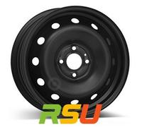 Alcar Stahl Schwarz Stahlfelge 15 Zoll ET50 4x100 ML60