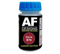 Alex Flittner Designs Lackstift für Dacia B76 Rouge De Feu Metallic schnelltrocknend Tupflack Autolack