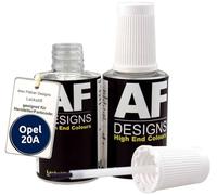 Alex Flittner Designs Lackstift für Opel ARUBABLAU 20A 2x20 ml | Lackstift Set geeignet für Farbcode: 20A und Farbname: ARUBABLAU