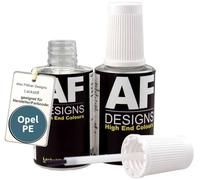 Alex Flittner Designs Lackstift für Opel AZURBLAU PE 2x20 ml | Lackstift Set geeignet für Farbcode: PE und Farbname: AZURBLAU