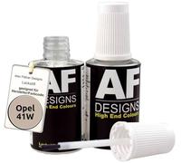 Alex Flittner Designs Lackstift für Opel COOL BEIGE metallic 41W 2x20 ml | Lackstift Set geeignet für Farbcode: 41W und Farbname: COOL BEIGE metallic