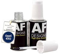 Alex Flittner Designs Lackstift für Opel METRO BLAU PERL 4XU 2x20 ml | Lackstift Set geeignet für Farbcode: 4XU und Farbname: METRO BLAU PERL