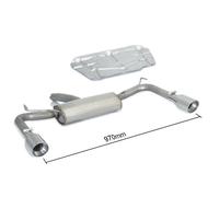 Alfa Giulietta Ragazzon Endschalldämpfer 90mm 50.0513.60 Endrohr 90 mm rund Sport Line Edelstahl