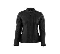 Rusty Stitches Alice Motorrad Lederjacke Damen (Schwarz)