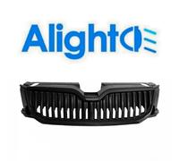 Alighto Kühlergrill Schwarz Hochglanz für Skoda Octavia 5E Combi / FR Schwarz Hochglanz