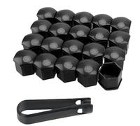 ALIMRVO 20 Stück Radschraubenkappen 17mm für Smart 451 Brabus Smart 453, Radmuttern Kappen ABS Kunststoff Robustes Felgen Zubehör zum Aufstecken