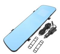 Alipis Rückspiegel Dashcam Vorne und Hinten Kabellos mit Hochauflösender Videoaufnahme und Rückfahrkamera Spiegel aus Kunststoff und Metall für Parküberwachung und Fahrt