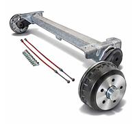 Alko Anhängerachse Compact gebremst 1350kg B1200-6, Auflage = 1300mm, 5x112, 25°