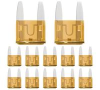 ALLECIN 50 Stück 5A KFZ Sicherungen Mini 5Amp Autosicherungen Mini 5Ampere Flachsicherungen Stecksicherung Auto Sicherung für Wohnmobil LKW PKW Motorrad