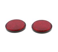 Almencla Rückstrahler Rund 55mm Motorrad Reflektor 2er Set - rot
