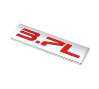 ALMVIS Metall 3,0 L 3,2 L 3,5 L 3,6 L 3,7 L 3,8 L Auto Emblem Stamm Aufkleber Aufkleber Fit for Audi Fit for Skoda Auto-Logo-Aufkleber(3.7L Sticker-02)