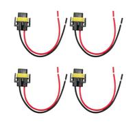 Alnicov 4PCS Buchse Adapter Kabelbaum Steckdosen Auto Auto Draht Stecker Kabel Stecker Für H11 H9 H8 HID LED Scheinwerfer Nebel Lichter Lampe Birne