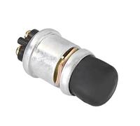 Alomejor 12 V 20A Wasserdichtes Horn-Knopfschalter, Startschalter für den Startschalter für Autoschiff-Motorrad-LKW, Anti-Cast-Aluminium