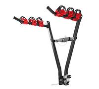 Alomejor Stahl Auto Fahrradträger Passend für die Meisten Fahrradrahmen Auto Schwanz Fahrradanhänger Anti zum Tragen von bis zu 3 Fahrrädern mit einer maximalen Tragfähigkeit von 60 kg